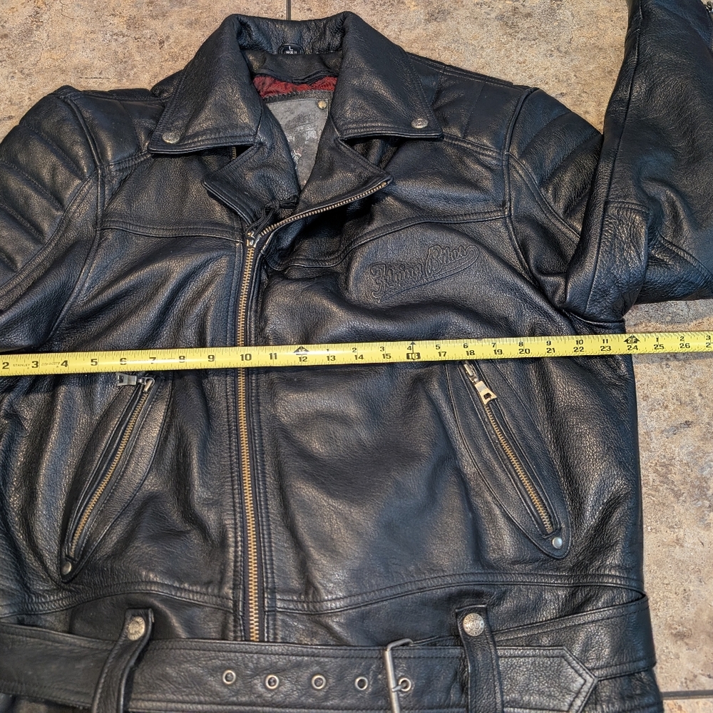 Flying Bikes Leather Jacket Men's Large - Picture 6 of 14